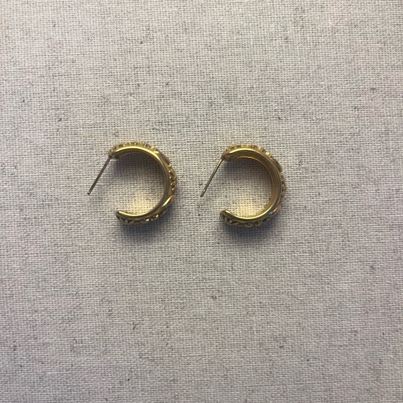 ✨You’re My Sun, Moon And Stars Gold Hoop Earrings - Picture 6 of 9